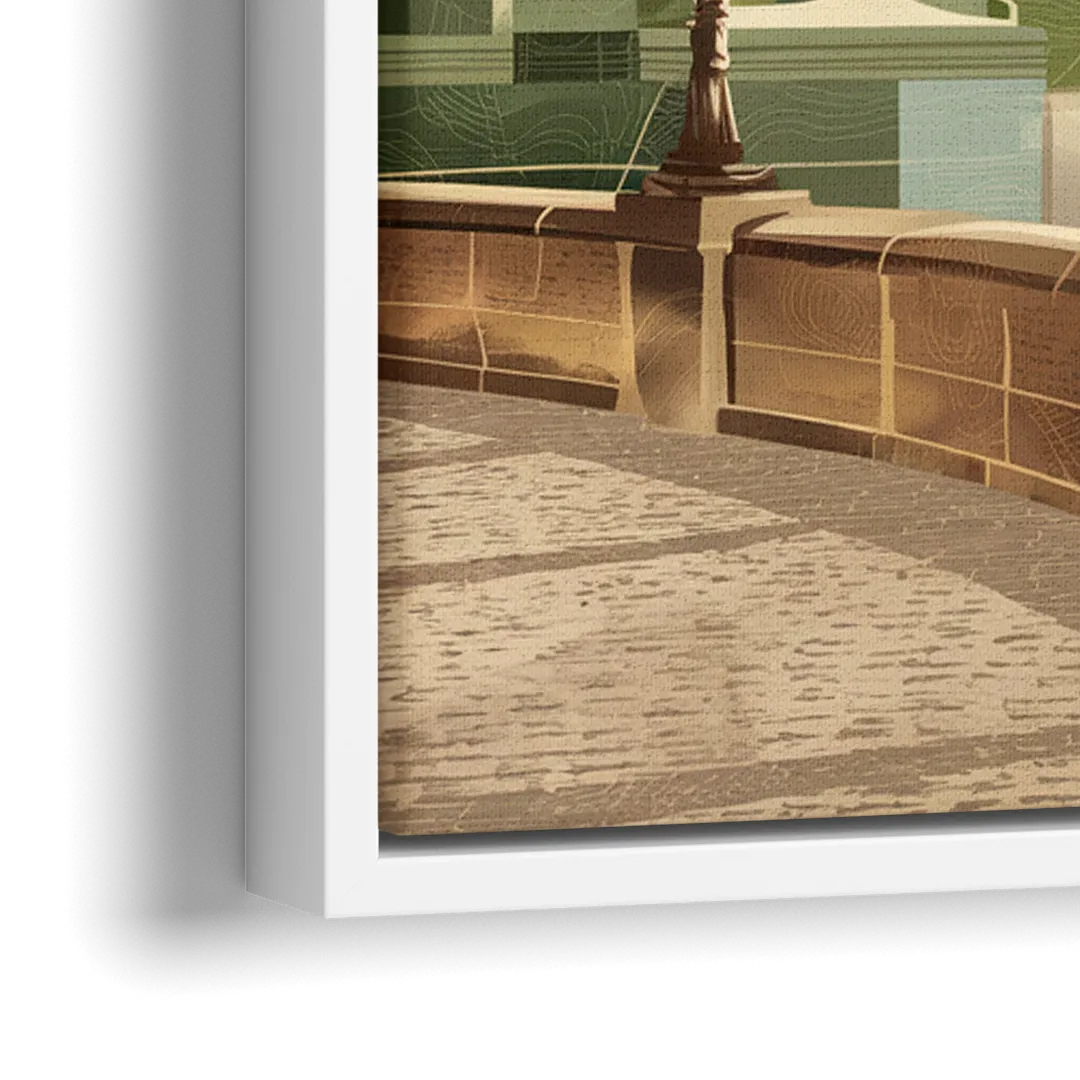 Arlington Historic Landmarks - Close-Up White Frame Canvas