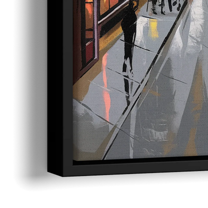 San Francisco Mission District Vibes - Close-Up Black Frame Canvas