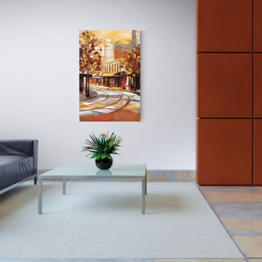 Little Rock River Market View - Canvas Wall Art Living Room