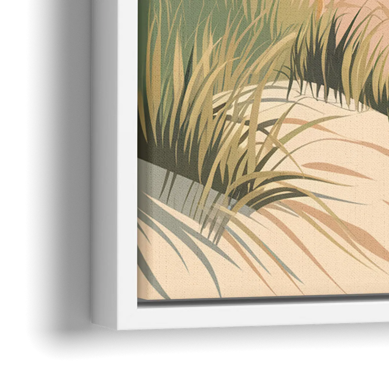 Cape May Ocean Breeze - Close-Up White Frame Canvas