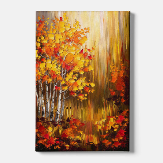 Aspen Forest in Autumn - Canvas Wall Art