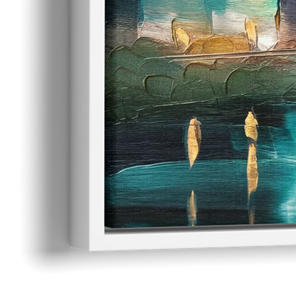 Des Moines Urban Charm - Close-Up White Frame Canvas