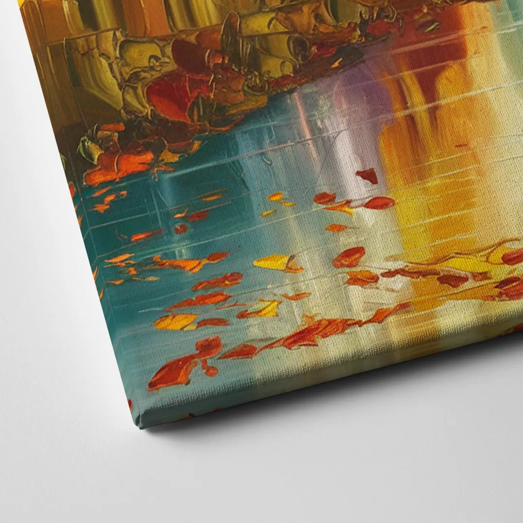 New Hope Autumn Landscape Canvas Close Up
