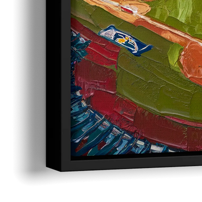 San Diego Padres Stadium - Close-Up Black Frame Canvas