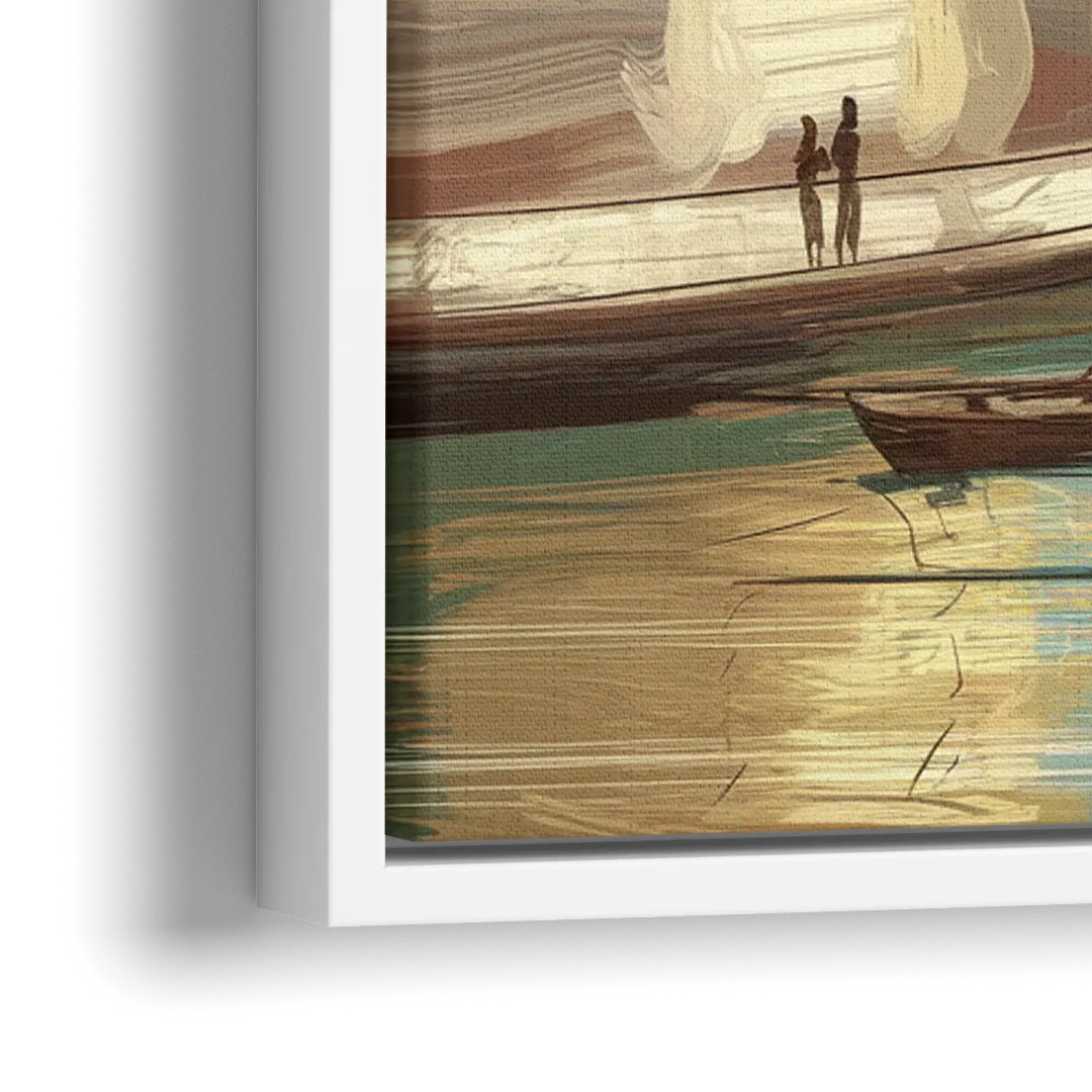 Glendale Urban Serenity - Close-Up White Frame Canvas