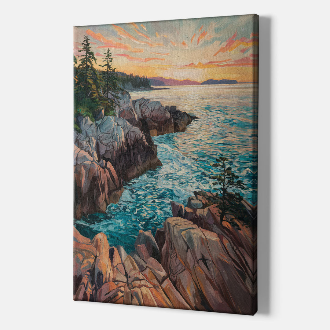 Bar Harbor Acadia National Park - Canvas Wall Art Indoor