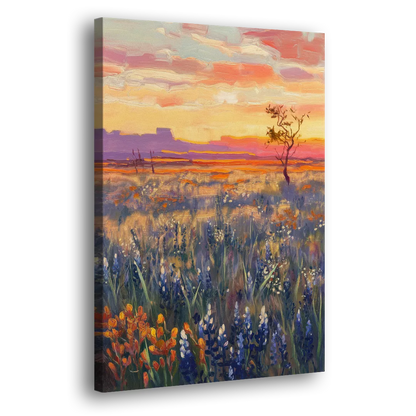 Lubbock West Texas Horizon - Canvas Print Art Sides