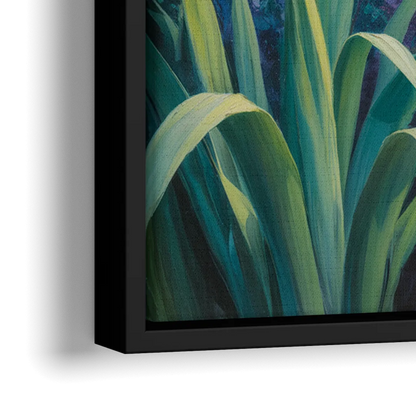 Montreal Botanical Garden - Close-Up Black Frame Canvas