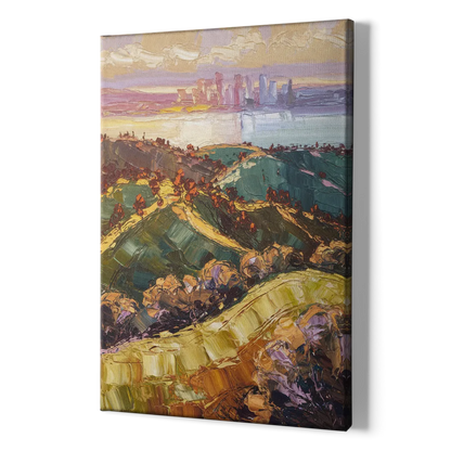 Oakland Hills Panorama - Canvas Print Art Sides