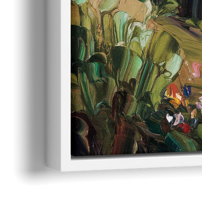 Buffalo Niagara Falls View - Close-Up White Frame Canvas