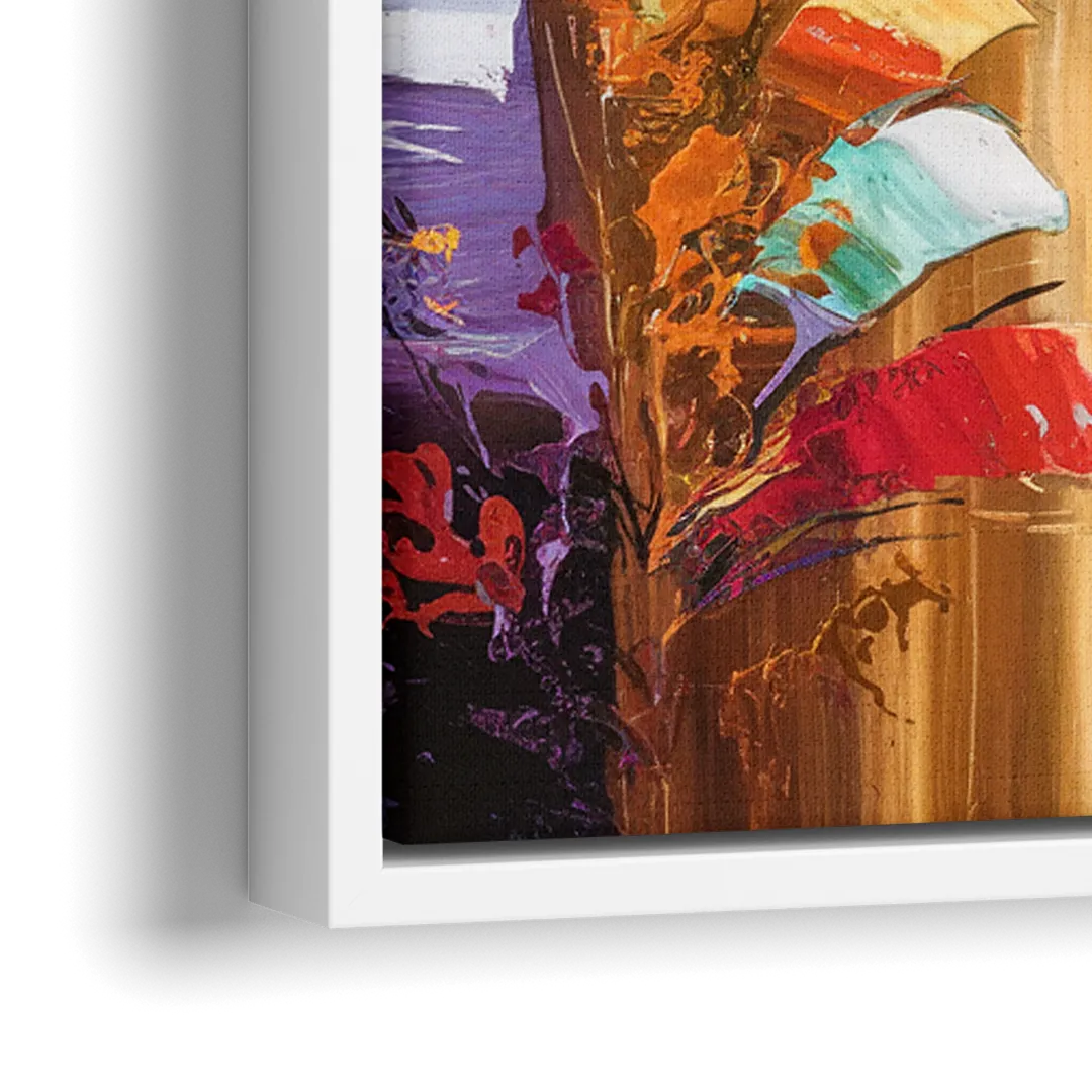 Grand Rapids Artistic City Vibes - Close-Up White Frame Canvas