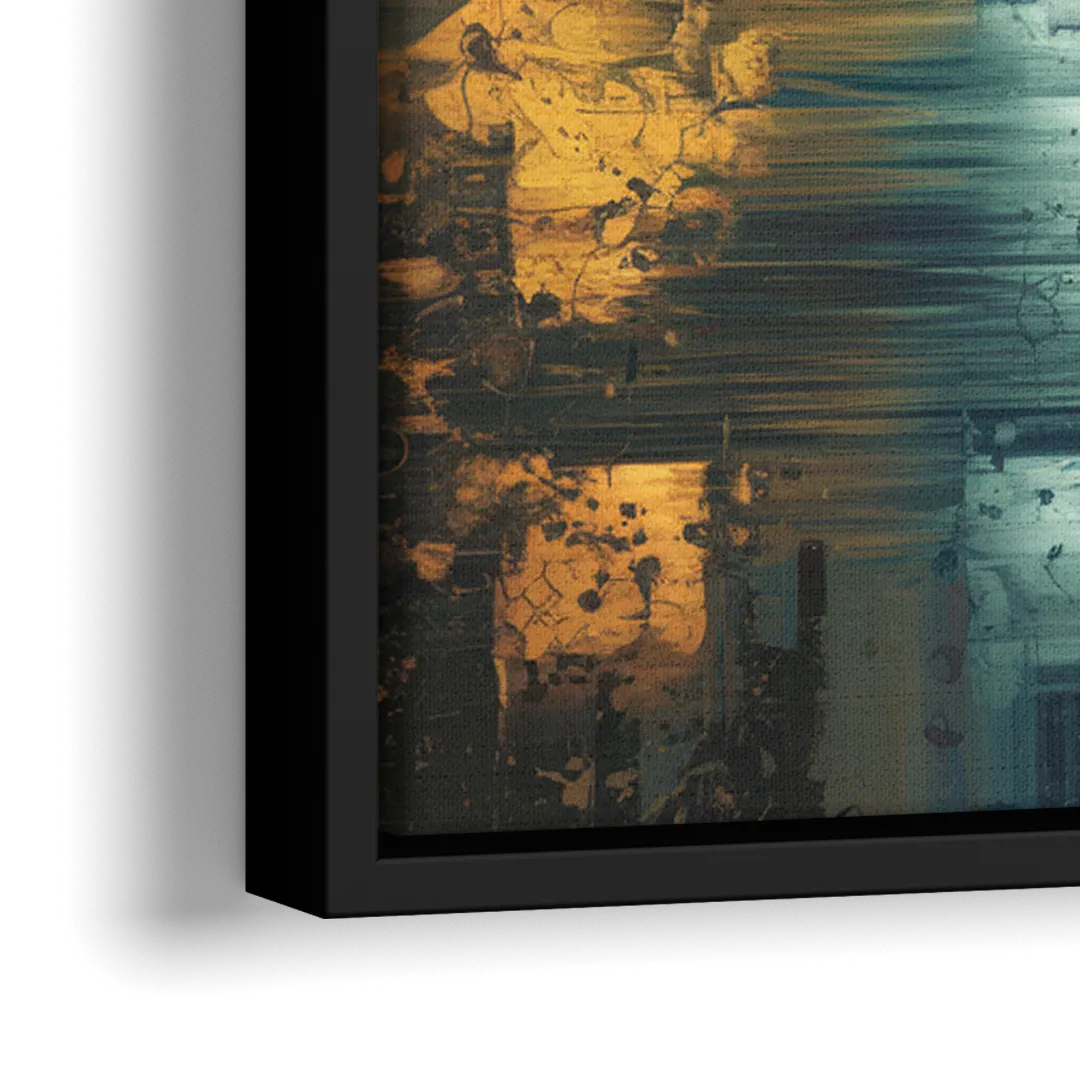 Dallas Design District - Close-Up Black Frame Canvas