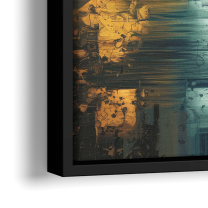 Dallas Design District - Close-Up Black Frame Canvas