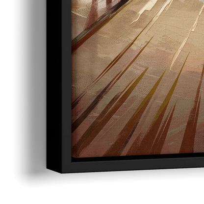 Arlington Urban Streets - Close-Up Black Frame Canvas