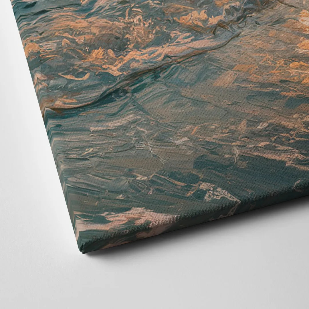 Seaside Golden Hour Canvas Close Up