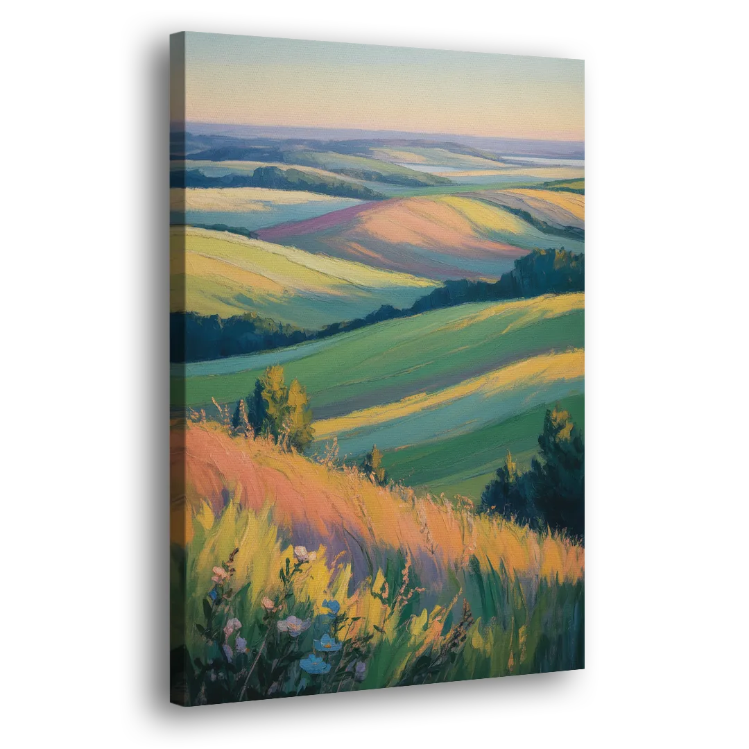 Rolling Hills of PEI - Canvas Print Art Sides