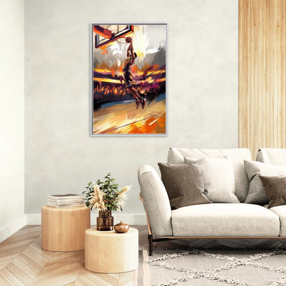 Irvine Basketball Spirit - Living Room White Frame Canvas