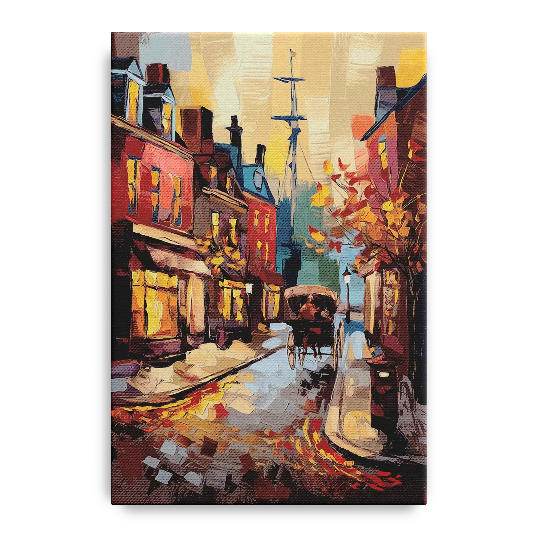 Salem New England Streets - Canvas Wall Art