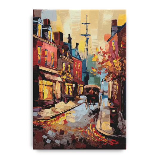 Salem New England Streets - Canvas Wall Art