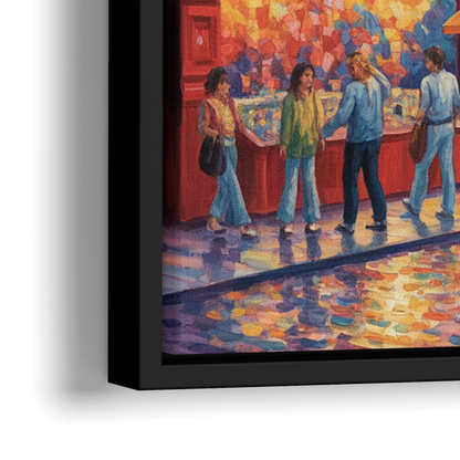 Rue Saint Paul Vibes - Close-Up Black Frame Canvas