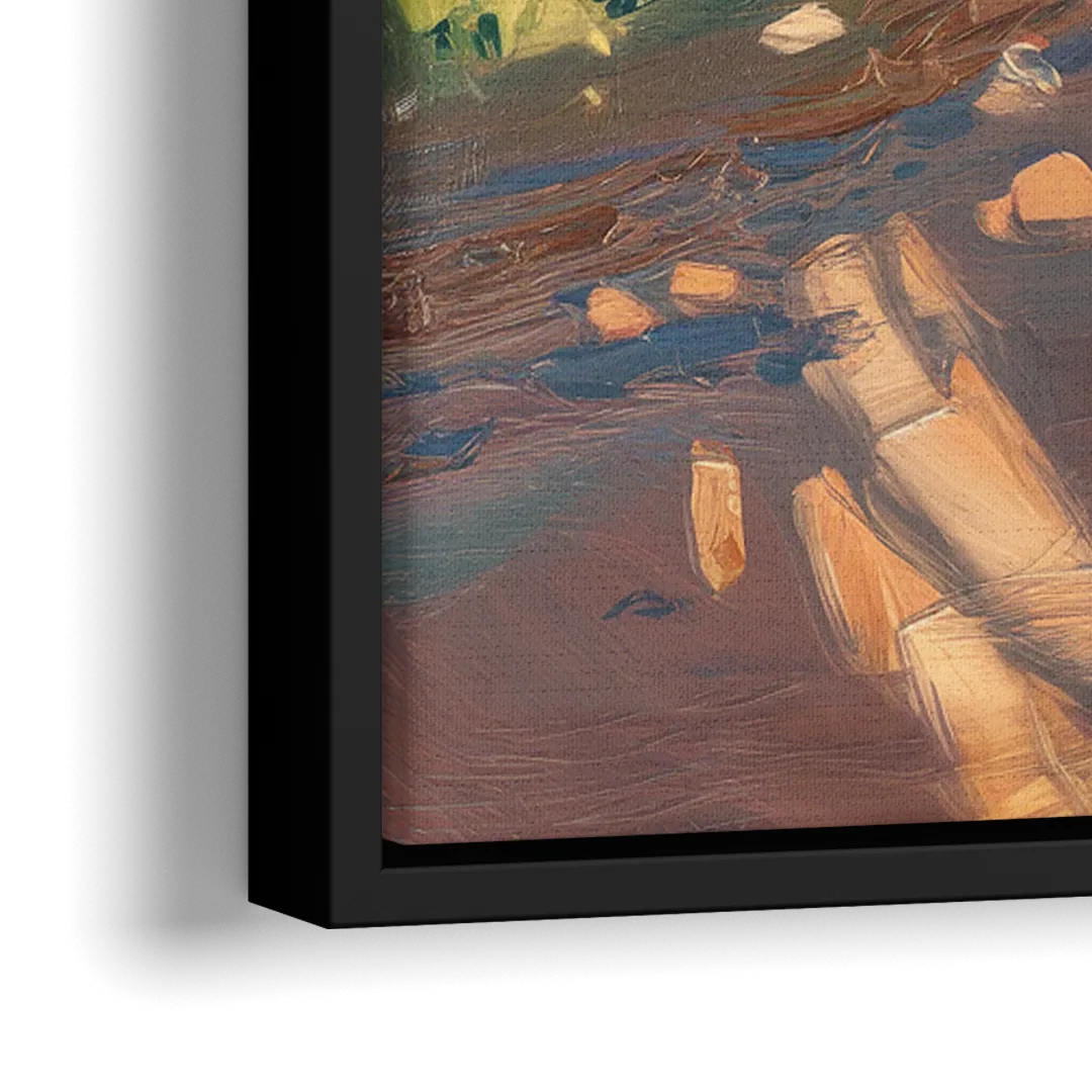 Glendale Nature Trails - Close-Up Black Frame Canvas