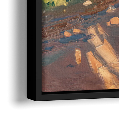 Glendale Nature Trails - Close-Up Black Frame Canvas