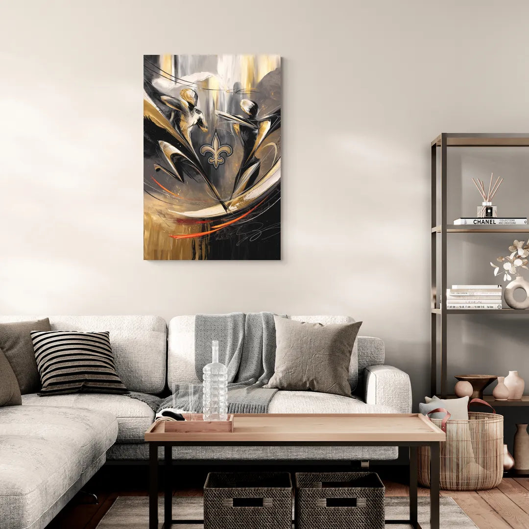 New Orleans Saints Fans Passion - Canvas Wall Art Living Room