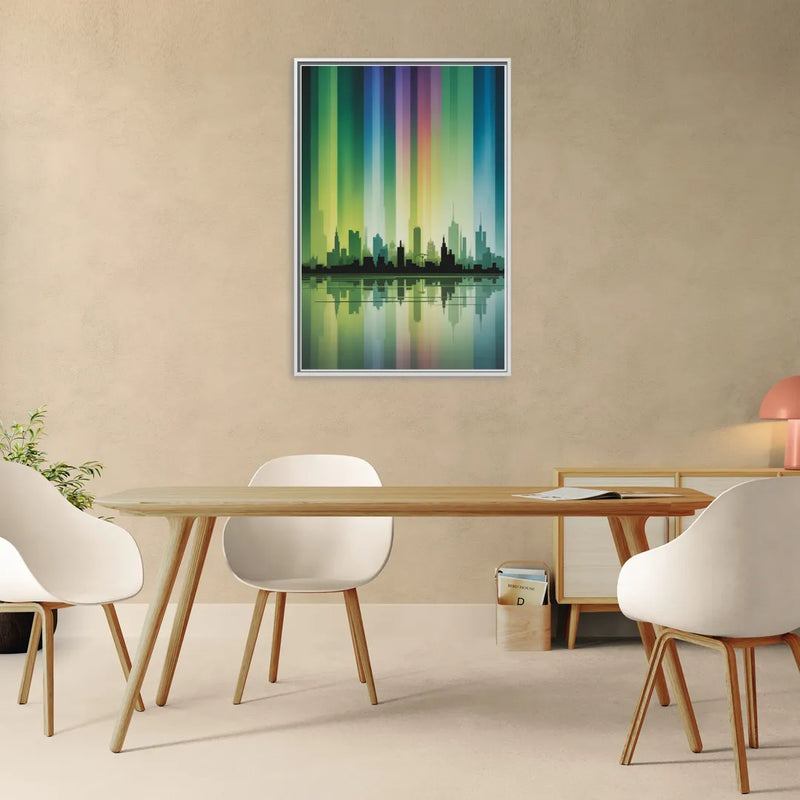 Capital Lights - Living Room White Frame Canvas