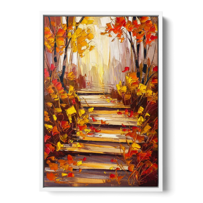 Madison Arboretum Trails - White Frame Canvas