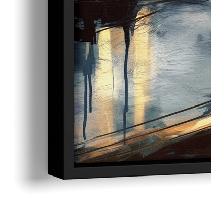 Pittsburgh Urban Aesthetic - Close-Up Black Frame Canvas