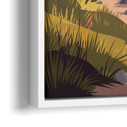 Salt Lake City Nature Trails - Close-Up White Frame Canvas