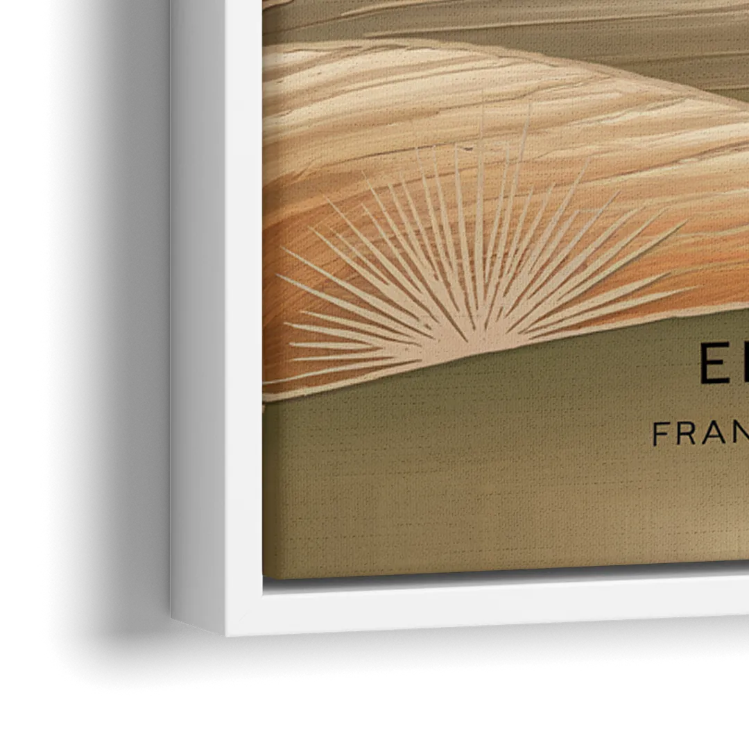 El Paso Franklin Mountains - Close-Up White Frame Canvas