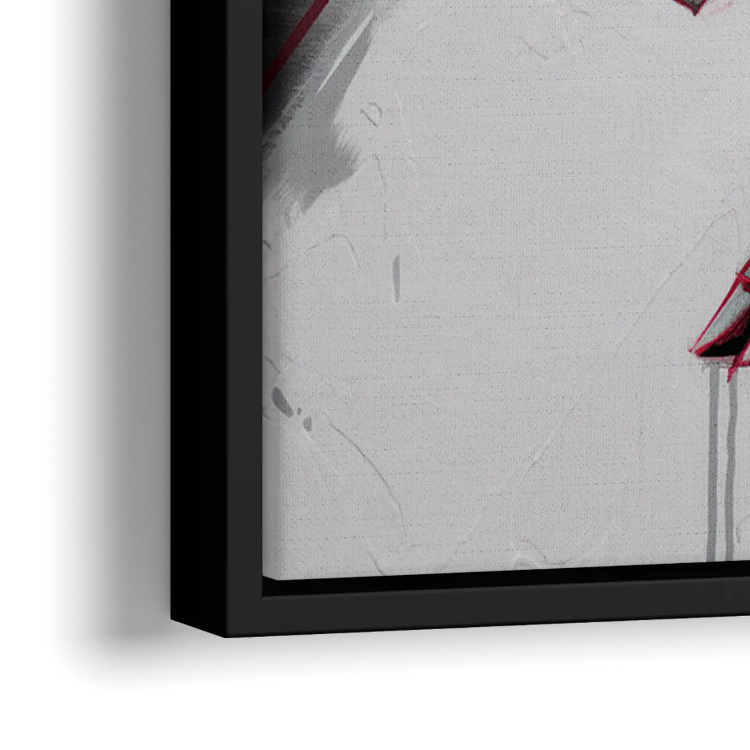 Little Rock Razorbacks Tribute - Close-Up Black Frame Canvas