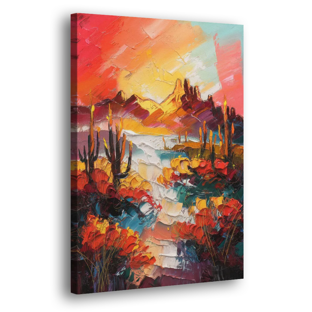 Phoenix Mountain Horizon - Canvas Print Art Sides