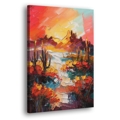 Phoenix Mountain Horizon - Canvas Print Art Sides