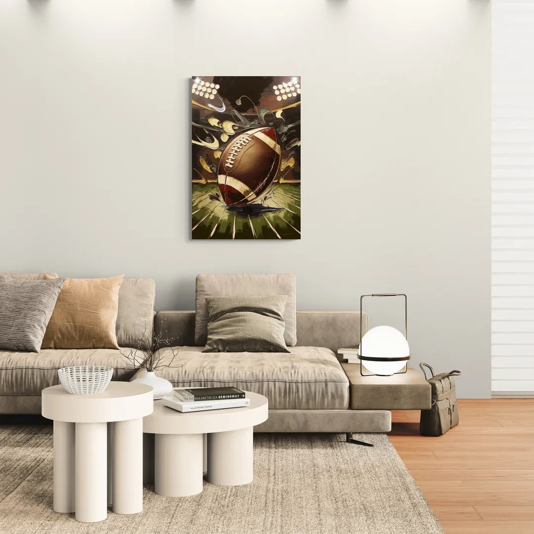 Garland Football Spirit - Canvas Wall Art Living Room