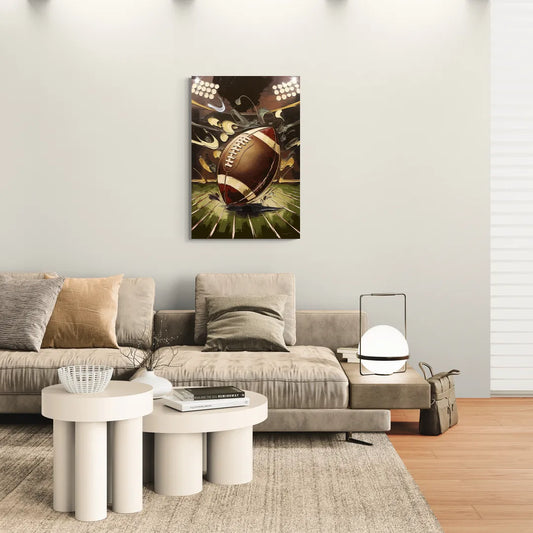 Garland Football Spirit - Canvas Wall Art Living Room