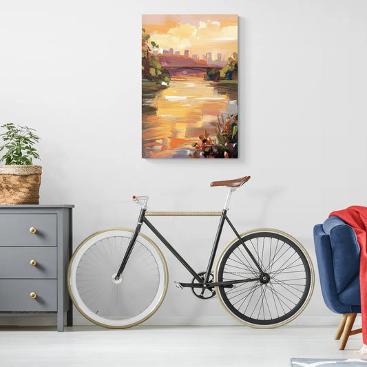 Knoxville Tennessee River View - Canvas Wall Art Living Room
