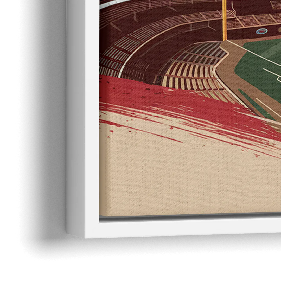 Cincinnati Reds Vintage Moments - Close-Up White Frame Canvas