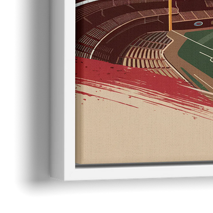 Cincinnati Reds Vintage Moments - Close-Up White Frame Canvas