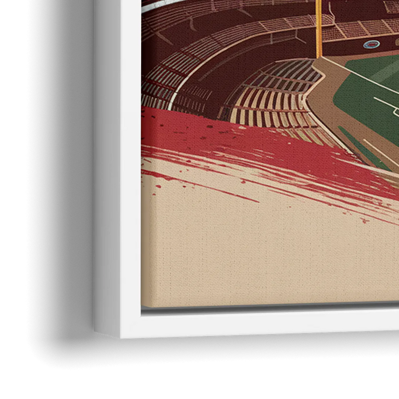 Cincinnati Reds Vintage Moments - Close-Up White Frame Canvas