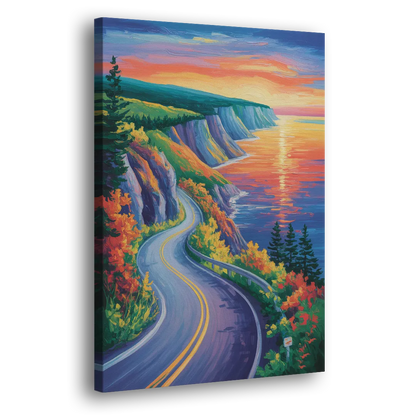 Cabot Trail Vista - Canvas Print Art Sides