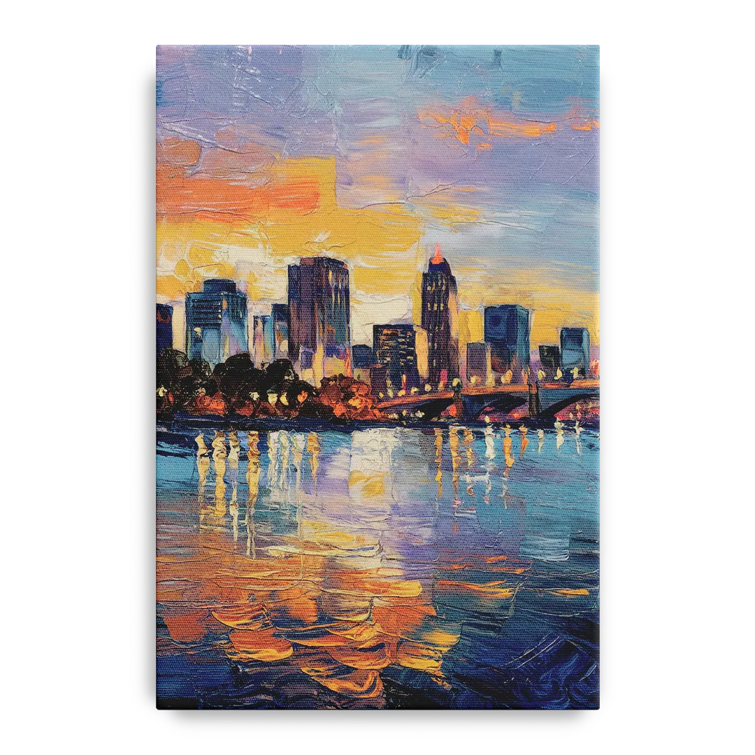 Baton Rouge Riverfront Beauty - Canvas Wall Art