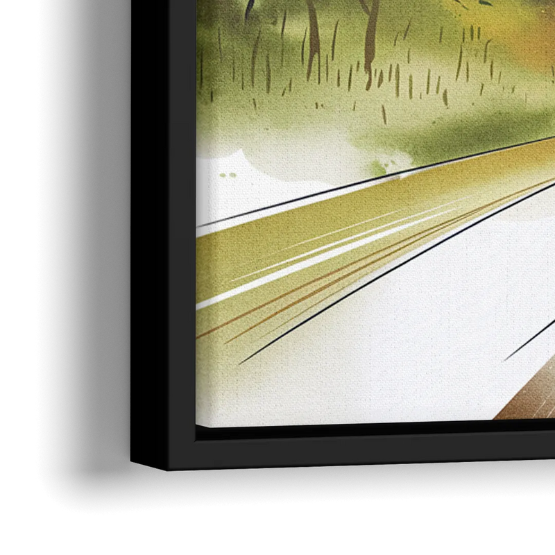 Durham Cultural Landmarks - Close-Up Black Frame Canvas