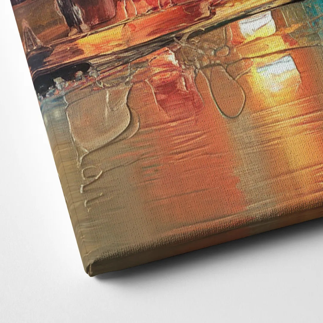 Cleveland Historic Landmarks Watercolor Canvas Close Up