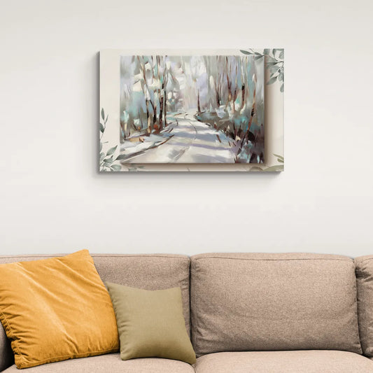 Sitka Tree Lined Trails - Canvas Wall Art Living Room