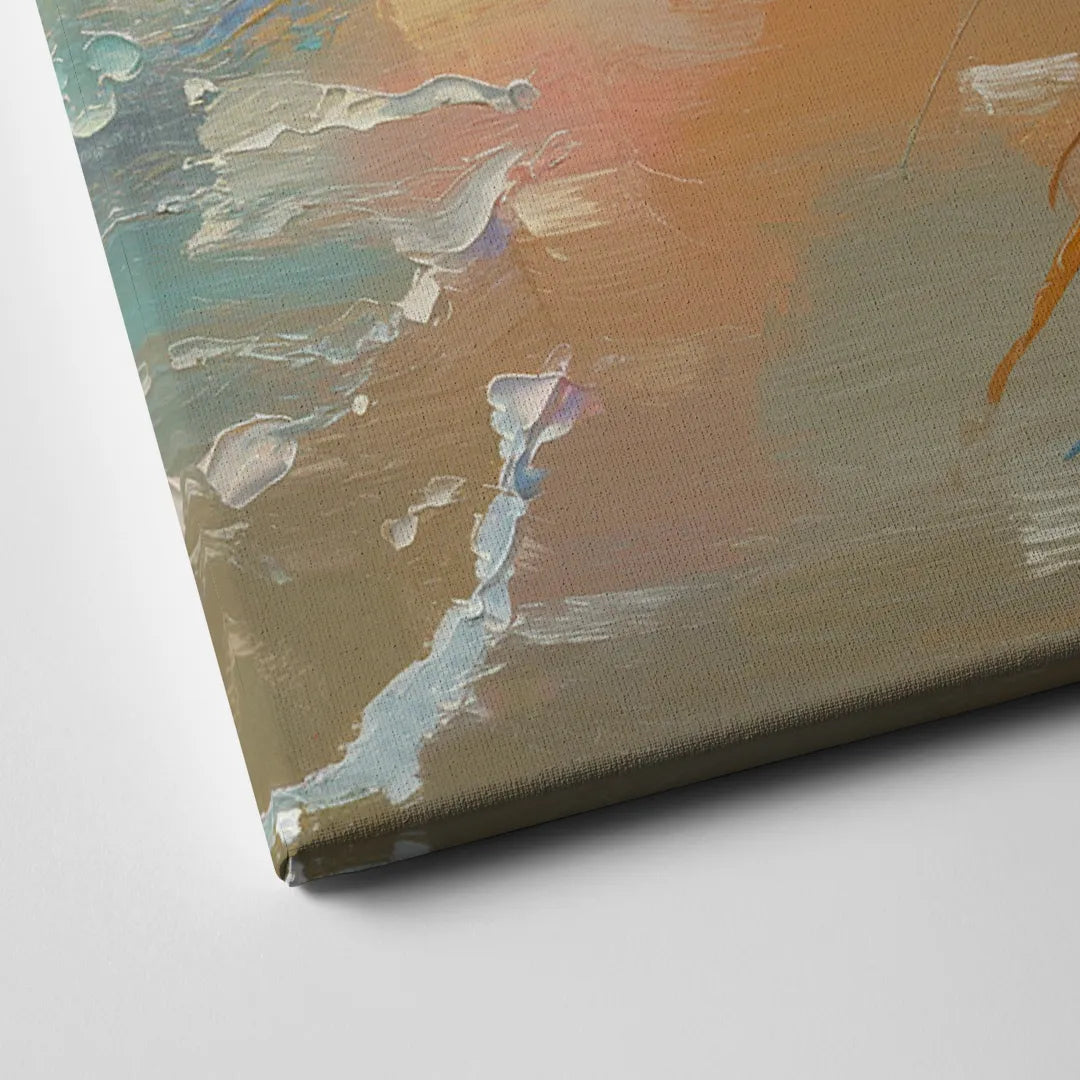 Virginia Beach Coastal Sunrise Canvas Close Up