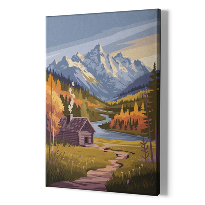 Jackson Hole Mountain Views - Canvas Print Art Sides