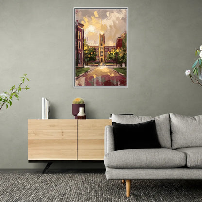 Boston College Eagles Spirit - Living Room White Frame Canvas