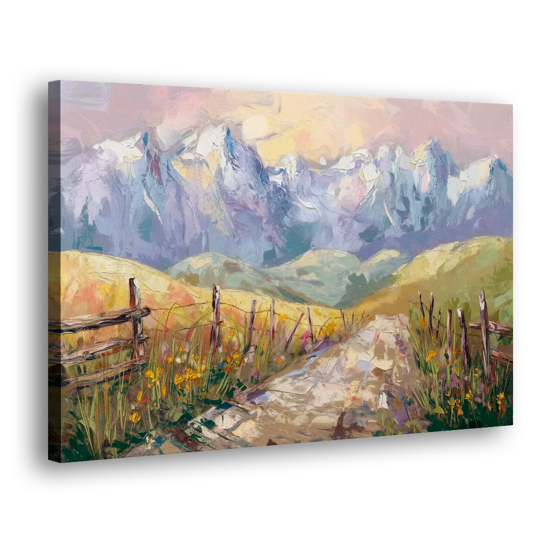 Bozeman Mountain Views - Canvas Print Art Sides